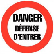 Signal d’interdiction Danger Défense d’Entrer – Sécurité Renforcée – Conforme Norme ISO 7010