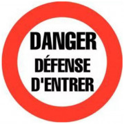 Signal d’interdiction Danger Défense d’Entrer – Sécurité Renforcée – Conforme Norme ISO 7010
