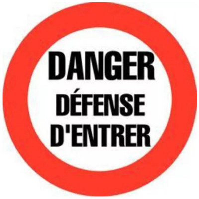 Signal d’interdiction Danger Défense d’Entrer – Sécurité Renforcée – Conforme Norme ISO 7010