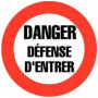 Signal d’interdiction Danger Défense d’Entrer – Sécurité Renforcée – Conforme Norme ISO 7010