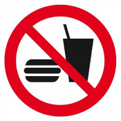 Signal d’Interdiction de Manger ou Boire – Hygiène et Sécurité – Panneau Rigide Conforme ISO 7010