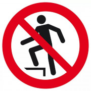 Signal d’Interdiction de Marcher sur la Surface – Prévention des Accidents – Panneau Rigide Conforme