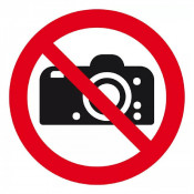 Signal d’Interdiction de Photographier – Protection et Confidentialité – Panneau Rigide Conforme ISO