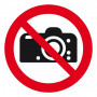 Signal d’Interdiction de Photographier – Protection et Confidentialité – Panneau Rigide Conforme ISO