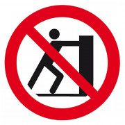 Signal d’Interdiction de Pousser – Sécurité et Prévention – Panneau Rigide Conforme ISO 7010