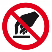 Signal d’Interdiction de Toucher – Prévention des Accidents – Panneau Rigide Conforme ISO 7010