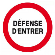 Signal d’interdiction Défense d’Entrer – Sécurité Accès – Conforme ISO 7010