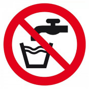 Signal d’Interdiction Eau Non Potable – Sécurité et Prévention – Panneau Rigide Conforme ISO 7010