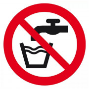 Signal d’Interdiction Eau Non Potable – Sécurité et Prévention – Panneau Rigide Conforme ISO 7010