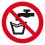 Signal d’Interdiction Eau Non Potable – Sécurité et Prévention – Panneau Rigide Conforme ISO 7010