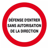 Signal Défense d’Entrer Sans Autorisation – Sécurité Accès – Conforme ISO 7010 Signal Défense d’Entrer Sans Autorisation – Sécurité Accès – Conforme ISO 7010