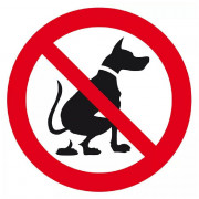 Signal Déjections d’Animaux Interdites – Propreté et Sécurité – Panneau Rigide Conforme ISO 7010