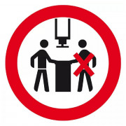 Signal Interdit à Plus d’Une Personne – Sécurité et Accès Limité – Panneau Rigide Conforme ISO 7010