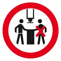 Signal Interdit à Plus d’Une Personne – Sécurité et Accès Limité – Panneau Rigide Conforme ISO 7010