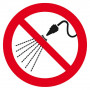 Signal Interdit d’Arroser – Panneau Rigide ou Adhésif – Signalisation Durable Conforme ISO 7010