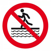 Signal Interdit de Courir à Proximité du Bassin – Sécurité Piscine – Panneau Rigide ou Adhésif Confo