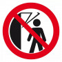Signal Interdit de Passer Sous la Machine – Sécurité Industrielle – Panneau Rigide Conforme ISO 7010