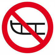Signal Luge Interdite – Prévention des Accidents – Panneau Rigide Conforme ISO 7010