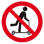 Signal Trottinette Interdite – Sécurité et Prévention – Panneau Rigide ou Adhésif Conforme ISO 7010