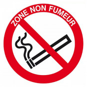 Signal Zone Non Fumeur – Prévention Santé et Sécurité – Panneau Rigide Conforme ISO 7010