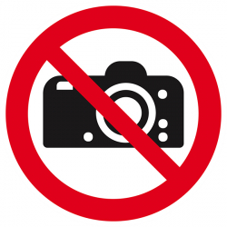 Signaux d'interdiction "Interdiction de photographier"
