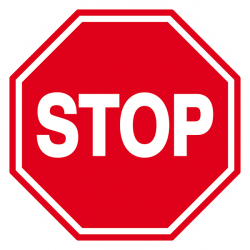 Signaux d'interdiction "STOP"