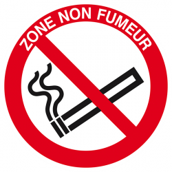 Signaux d'interdiction "Zone non fumeur"