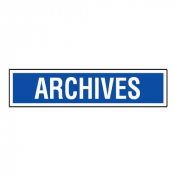 Panneau Archives – Identification de Zone – Résistant Intérieur/Extérieur