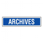 Panneau Archives – Identification de Zone – Résistant Intérieur/Extérieur