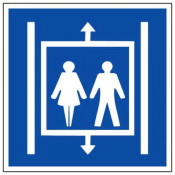 Panneau Ascenseur – Signalisation Claire – Résistant Intérieur/Extérieur