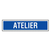 Panneau Atelier – Signalisation Durable – Résistant PS Choc Panneau Atelier – Signalisation Durable – Résistant PS Choc