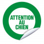 Panneau Attention au Chien – Avertissement Clair – Pose Intérieure/Extérieure