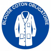 Panneau Blouse Coton Obligatoire – Sécurité Vestimentaire – Haute Visibilité