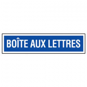 Panneau Boîte Aux Lettres – Signalisation Durable – Plastique Rigide Anti-UV