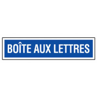 Panneau Boîte Aux Lettres – Signalisation Durable – Plastique Rigide Anti-UV Panneau Boîte Aux Lettres – Signalisation Durable – Plastique Rigide Anti-UV