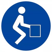 Panneau Bonne Position pour Soulever – Sécurité Manutention – Haute Visibilité