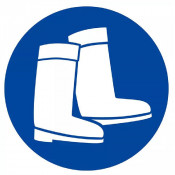 Panneau Bottes Obligatoires – Sécurité Pieds – Haute Résistance