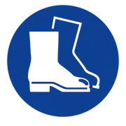 Panneau Chaussures de Sécurité Obligatoires – Signal EPI Industrie – Conforme ISO 7010