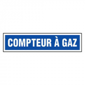 Panneau Compteur à Gaz – Signalisation Sécurisée – Plastique Rigide Anti-UV