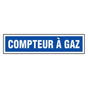 Panneau Compteur à Gaz – Signalisation Sécurisée – Plastique Rigide Anti-UV
