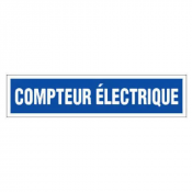 Panneau Compteur Électrique – Signalisation Sécurisée – Plastique Rigide Anti-UV