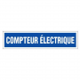 Panneau Compteur Électrique – Signalisation Sécurisée – Plastique Rigide Anti-UV