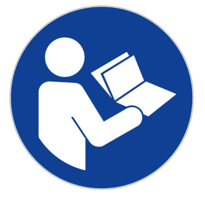 Panneau Consulter Le Manuel – Signalétique Sécurité – Résistant et Conforme Normes ISO