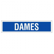 Panneau Dames – Signalisation Sanitaire Durable – Plastique Rigide Anti-UV