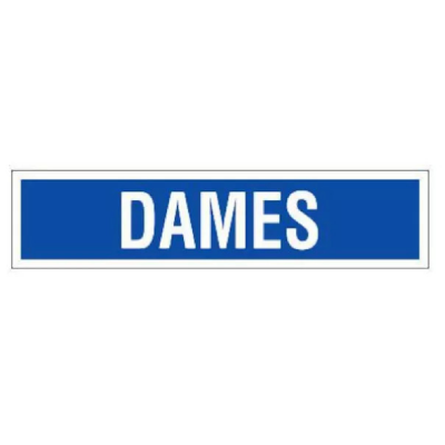 Panneau Dames – Signalisation Sanitaire Durable – Plastique Rigide Anti-UV