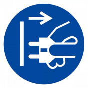 Panneau Débrancher la Prise d’Alimentation – Sécurité Électrique – Signalisation Normée