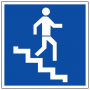 Panneau descente d'escalier