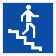 Panneau Descente d’Escalier – Signalisation Sécurité – Durable Intérieur/Extérieur