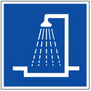 Panneau Douche – Signalisation Zone Sanitaire – Robuste Intérieur/Extérieur