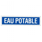 Panneau Eau Potable – Signalisation Hygiène Durable – Plastique Rigide Anti-UV